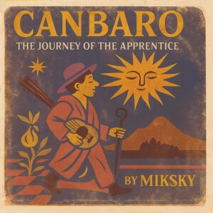 VizioNizer album cover for Canbaro – The Journey of the Apprentice, a concept album by Miksky